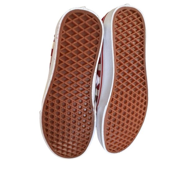 Vans Womens Red & White Checkered Sneakers Size‎ 9 - Picture 6 of 9